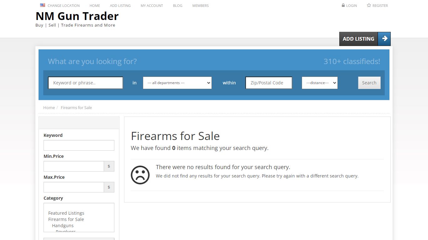 Firearms for Sale « Categories « NM Firearms Classifieds